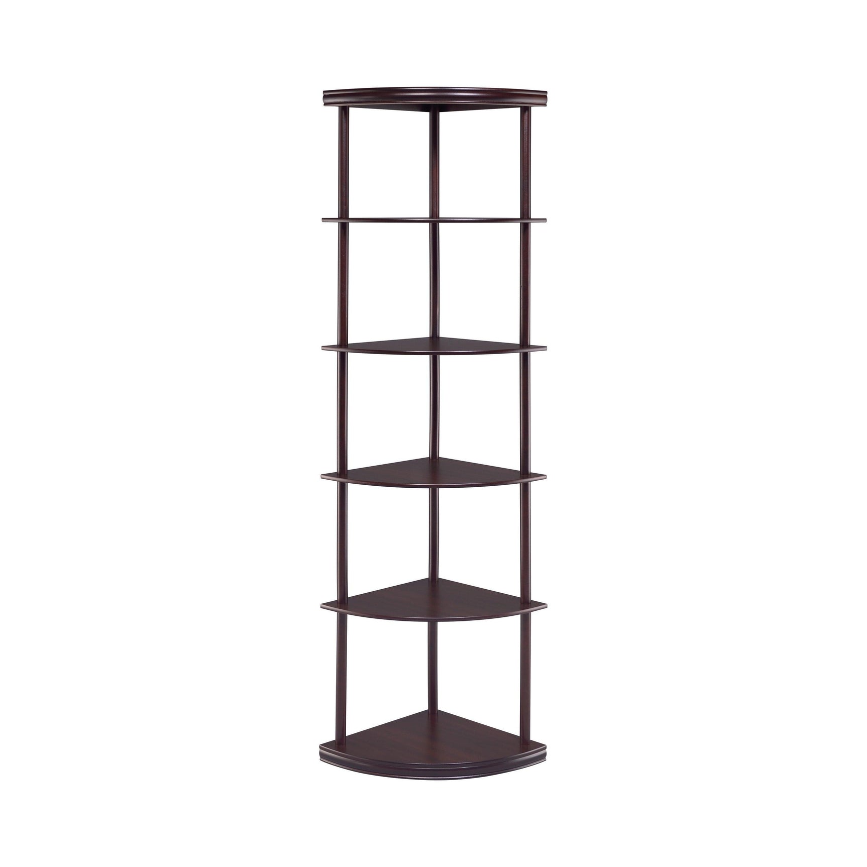 Bonwick 5-Shelf Corner Bookshelf side view