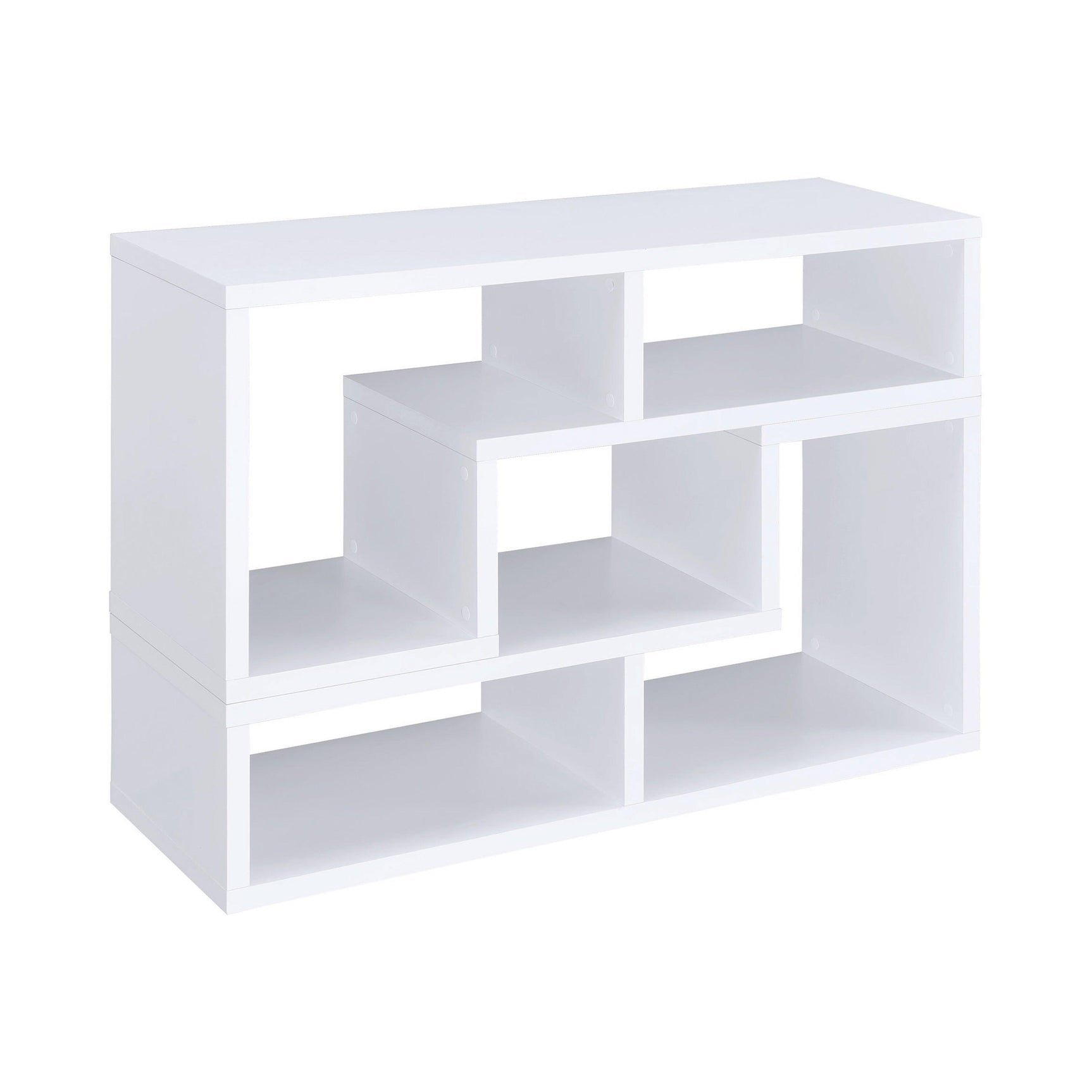 Velma shelving unit arranged as bookcase