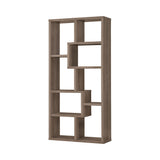 Top section of Theo White Bookcase showing shelves