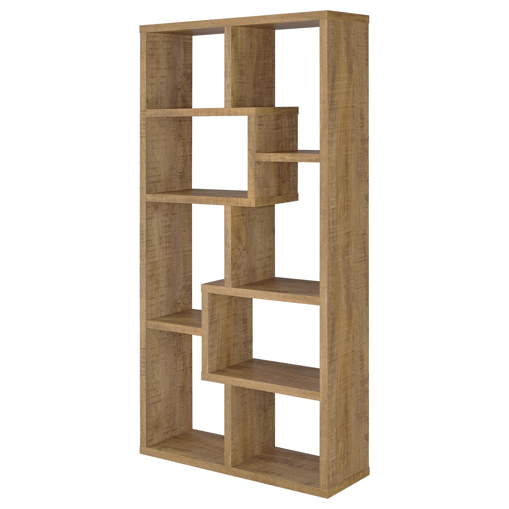 Plastic glides under bookshelf legs to protect flooring