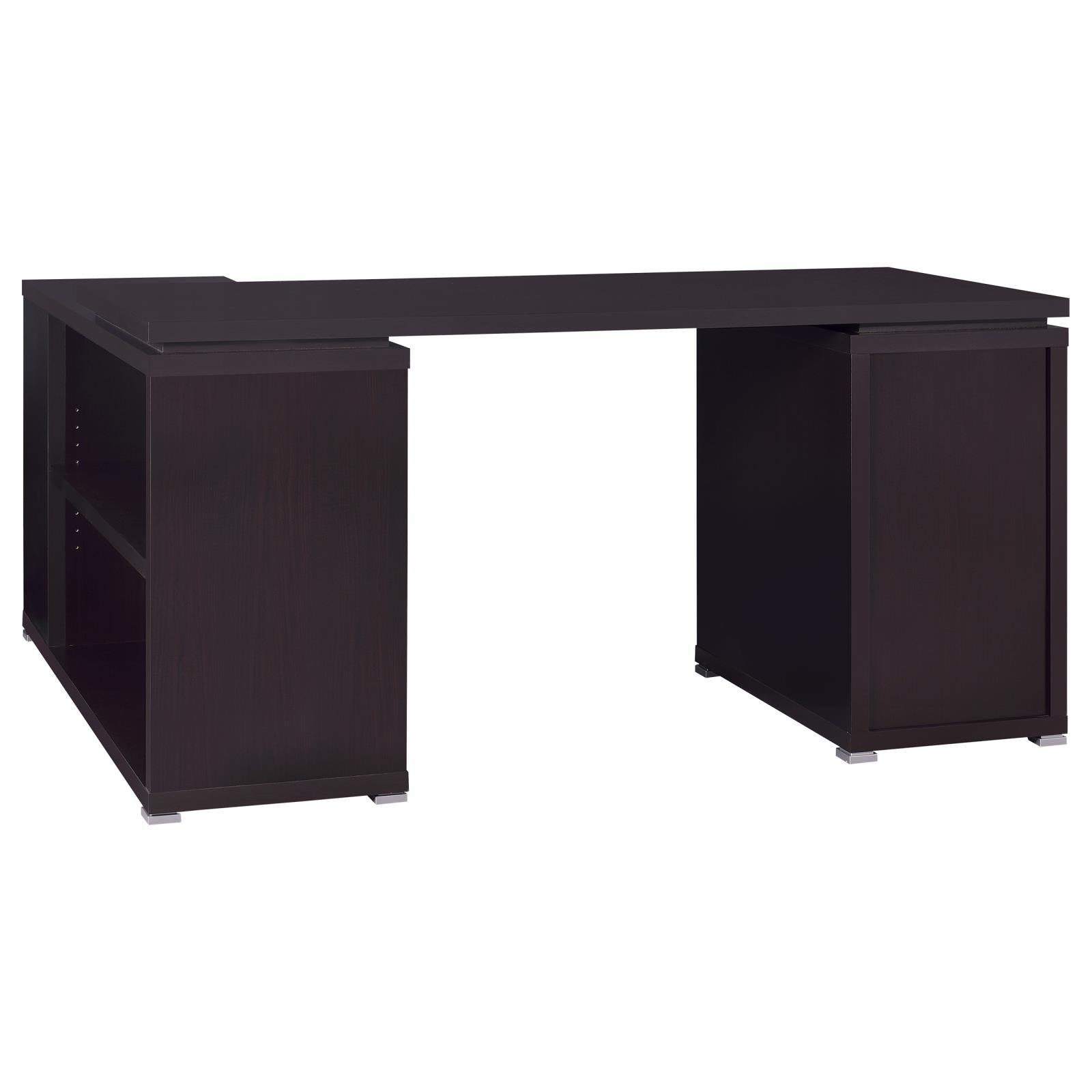Yvette L-Shape Office Desk back corner angle