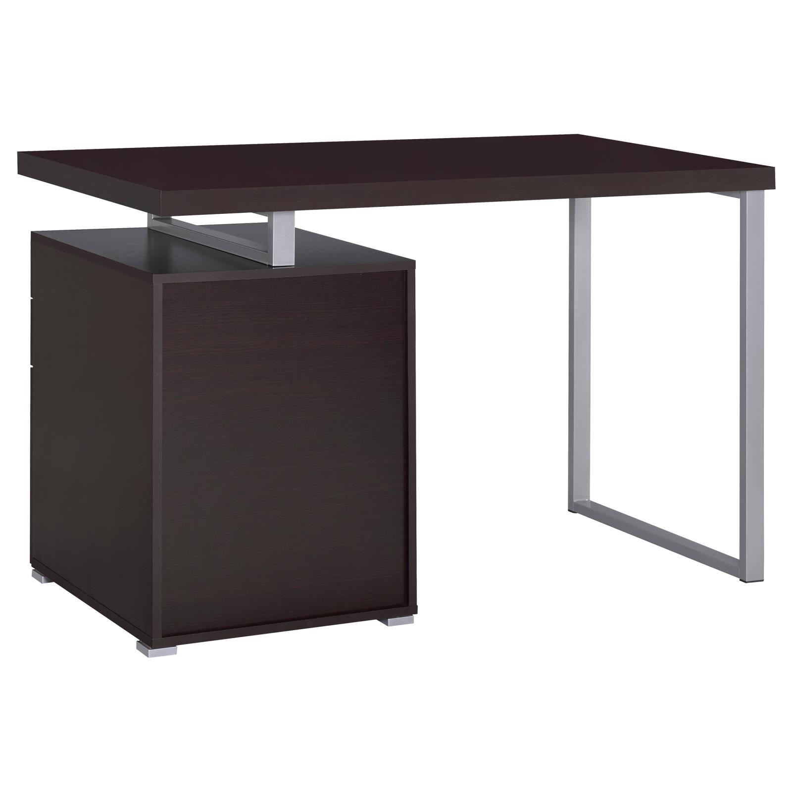 Brennan Cappuccino Office Desk drawer interior