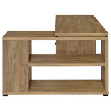 View of corner angle connecting main desk and return