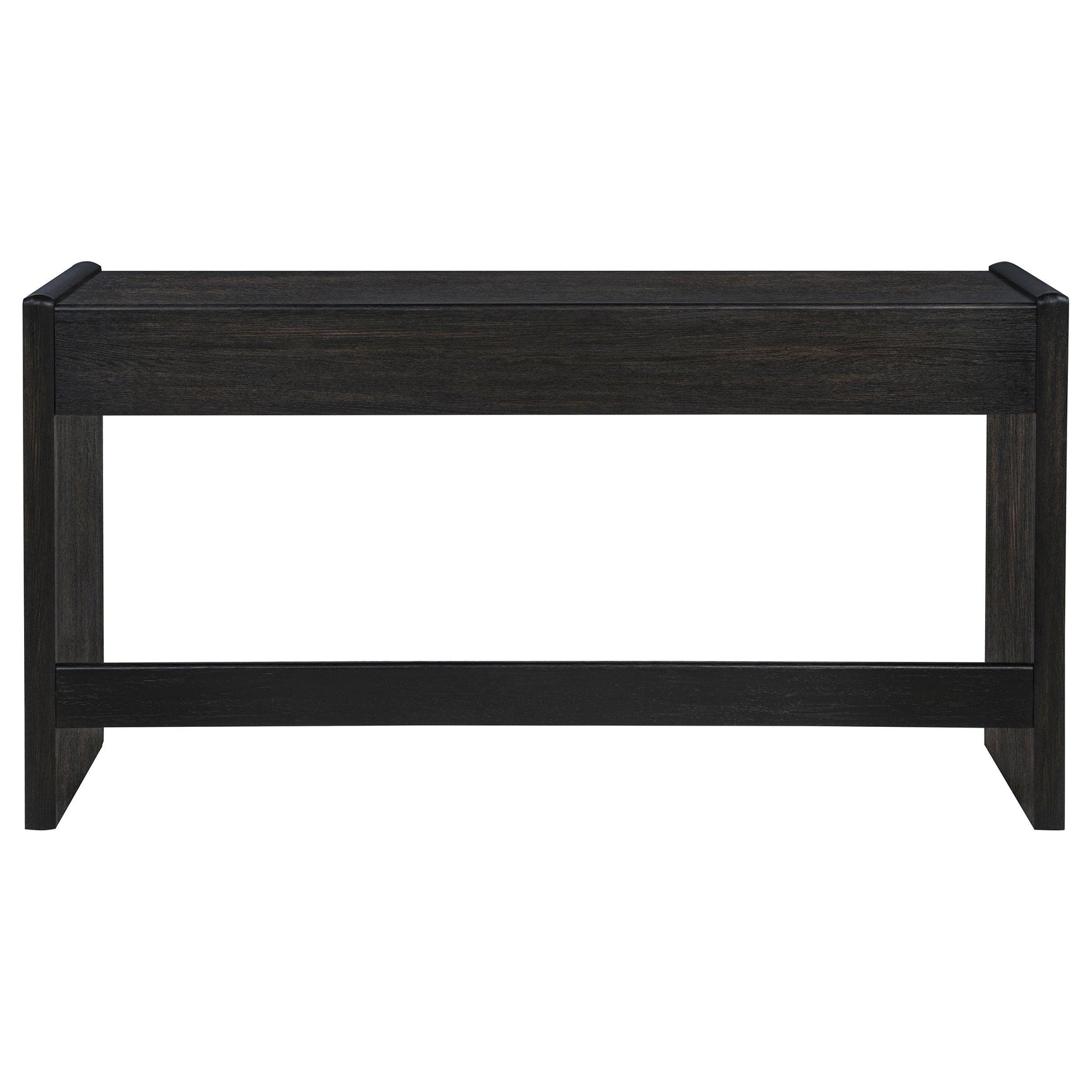 Drawer pulled out showing storage space