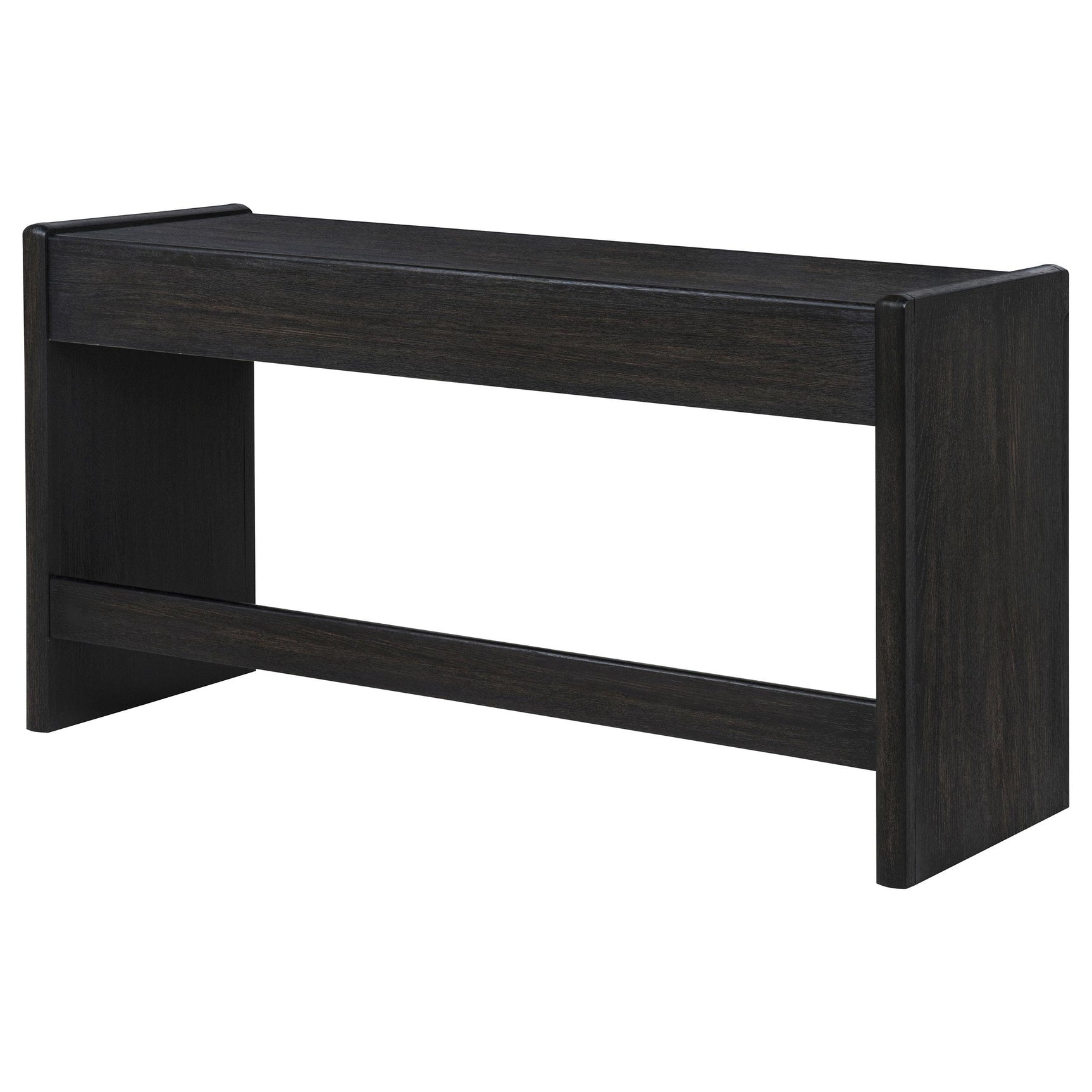 Close view of rounded frame edges