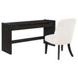 Underside of Leandro desk showing construction