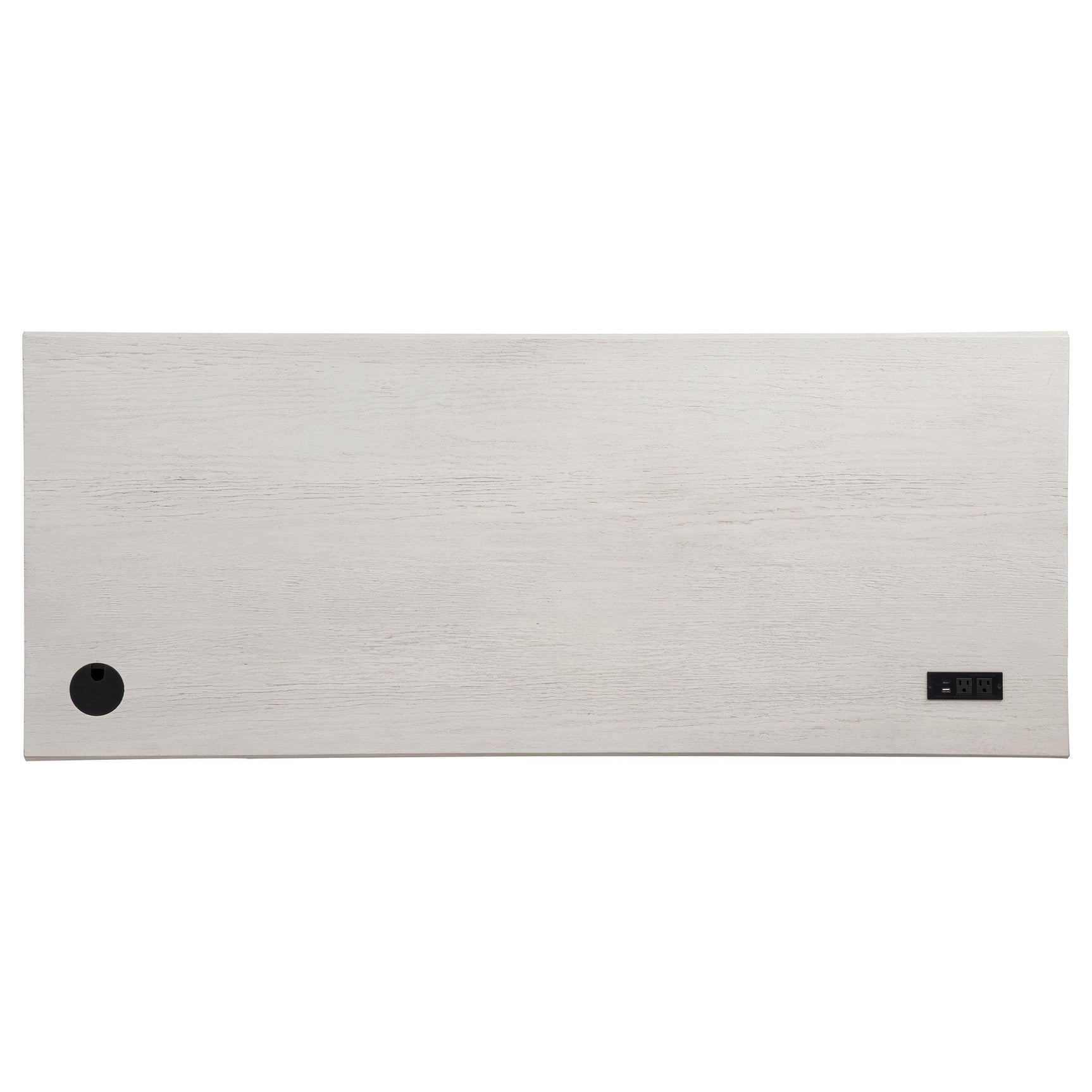 Close-up of desk drawers and lock hardware