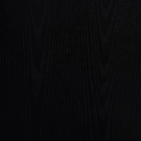 Graham black oak veneer lift-top desk close up