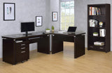 Skylar 4-Piece Cappuccino Desk Set side angle