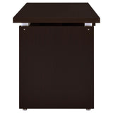 Skylar Desk showing sturdy legs and levelers