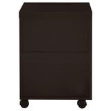 Skylar Mobile File Cabinet locking caster close-up