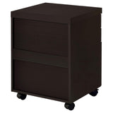 Skylar 3-Drawer Mobile File Cabinet side angle
