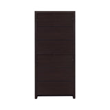 Skylar bookcase back and side profile