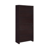 Close-up of drawer glides on Skylar bookcase