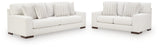 side view of Hartside Frosted Sofa and Loveseat furniture