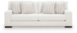 Close-up of Hartside sofa reversible seat cushions and fabric texture