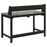 Raised organizer shelf on Besler Writing Desk