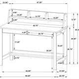Overall angled view of Besler Writing Desk