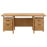 Roldan desk side view showing drawers