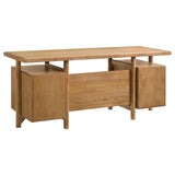 Roldan desk matte black hardware detail