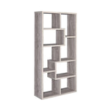 Theo Bookcase full side angle in white