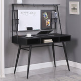 Jessie Black Gunmetal Writing Desk full front view