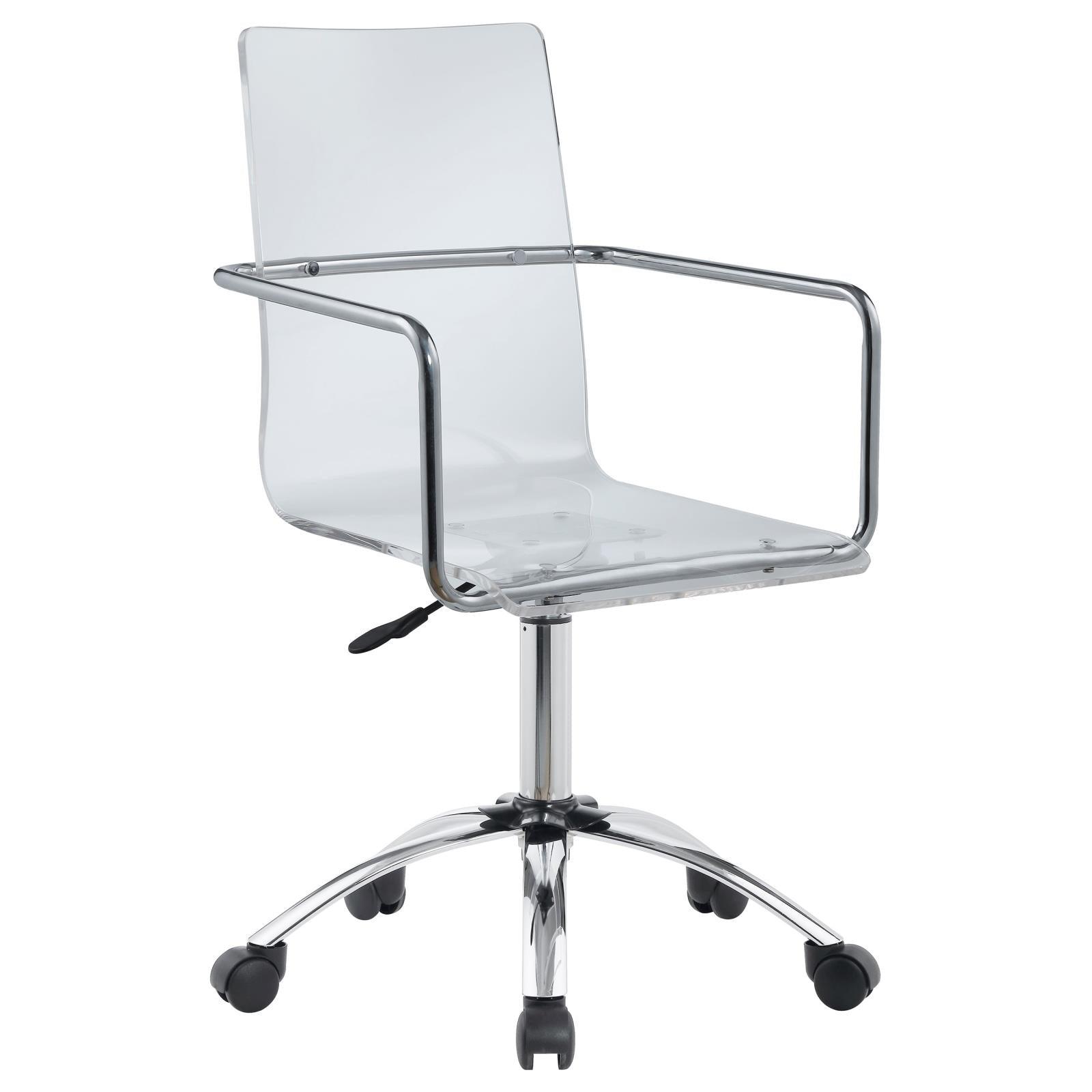 Amaturo Clear Acrylic Office Chair - Ella Furniture