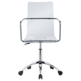 Amaturo Clear Acrylic Office Chair - Ella Furniture