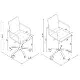 Amaturo Clear Acrylic Office Chair - Ella Furniture