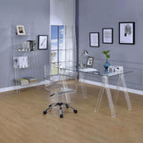 Amaturo Clear Acrylic Office Chair - Ella Furniture