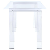 Amaturo writing desk showcasing tempered glass surface