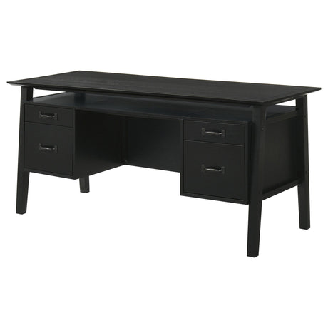 Top view of Goodson 64-inch computer desk surface