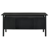 Goodson desk angle highlighting oak veneer finish