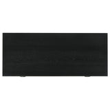 Side profile of black Goodson computer desk