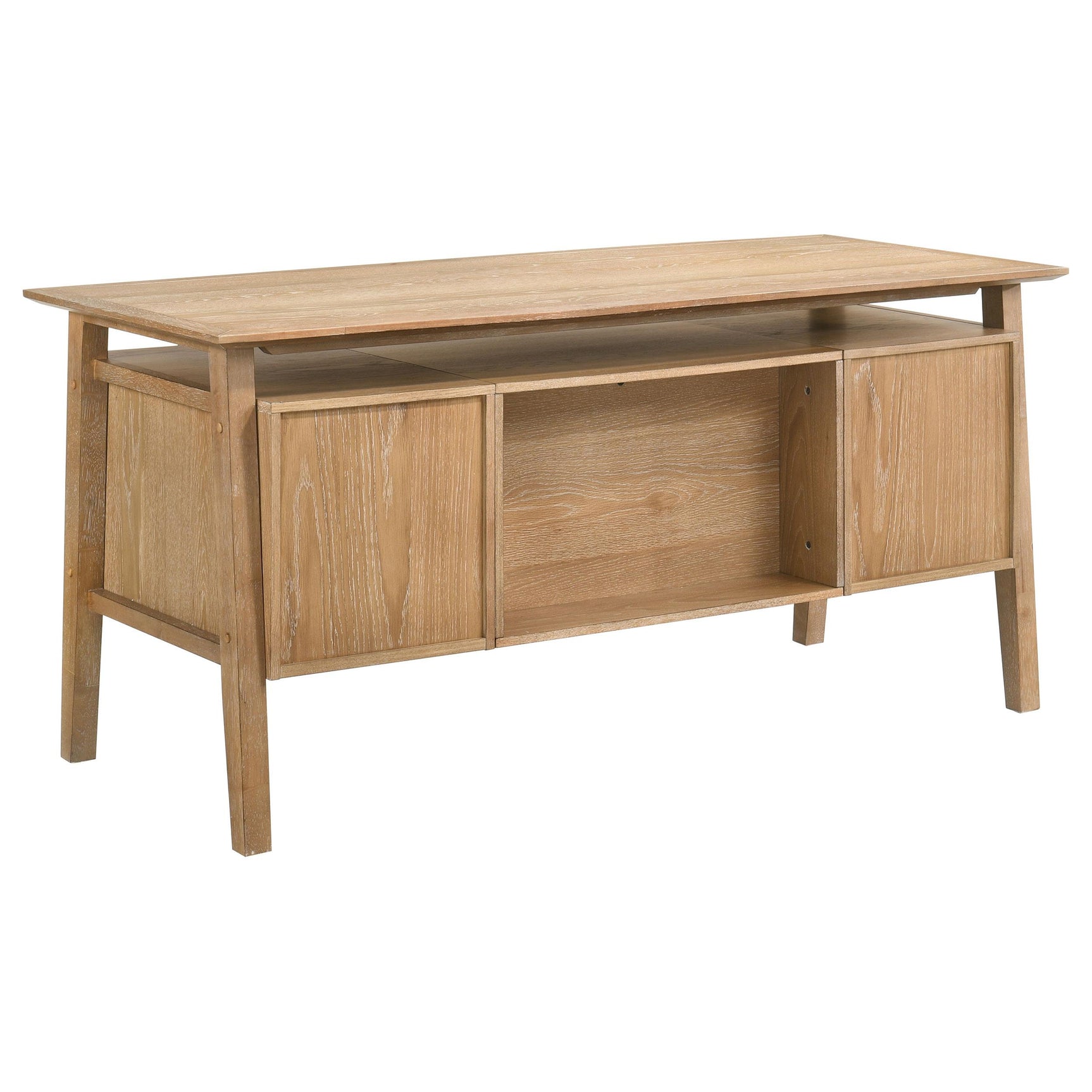 Drawer storage compartments in Goodson desk