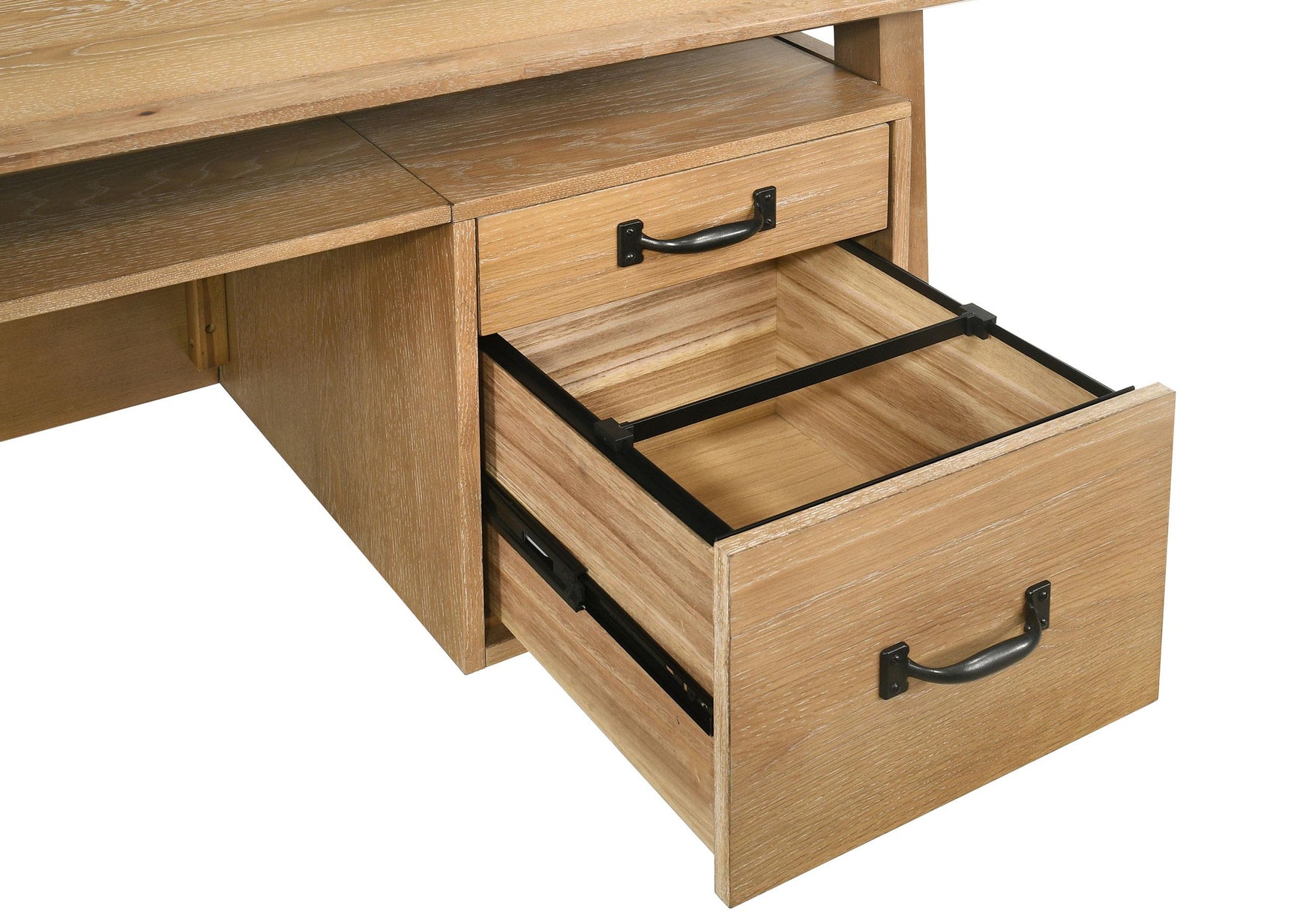 Back view of Goodson double pedestal desk