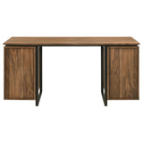 Berhalter Desk workspace with office items