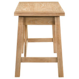 Fabian 54-inch 2-drawer Computer Writing Desk Distressed Light Brown