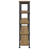 Analiese 63-inch Double Bookshelf with 4 Open Shelves in Mango Finish