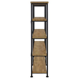 Analiese 63-inch Double Bookshelf with 4 Open Shelves in Mango Finish