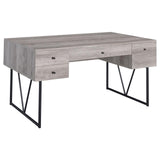 Top view showing wood grain laminate surface