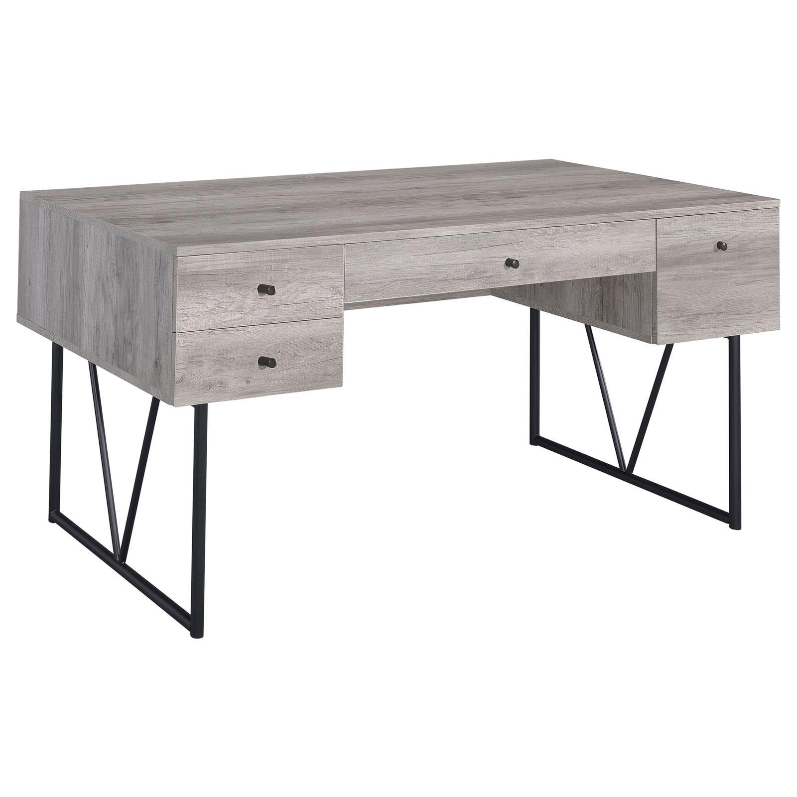 Top view showing wood grain laminate surface