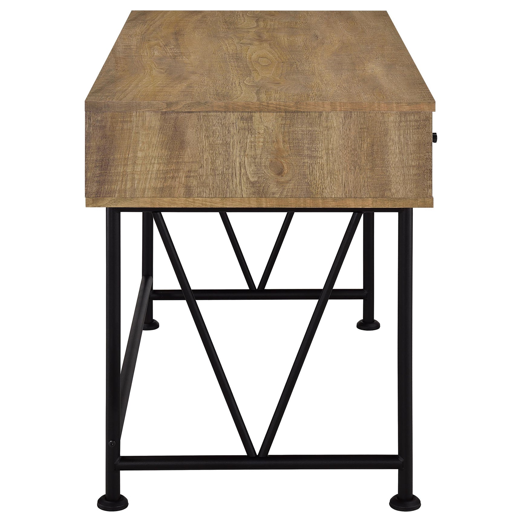 Analiese desk corner showing table top edge profile