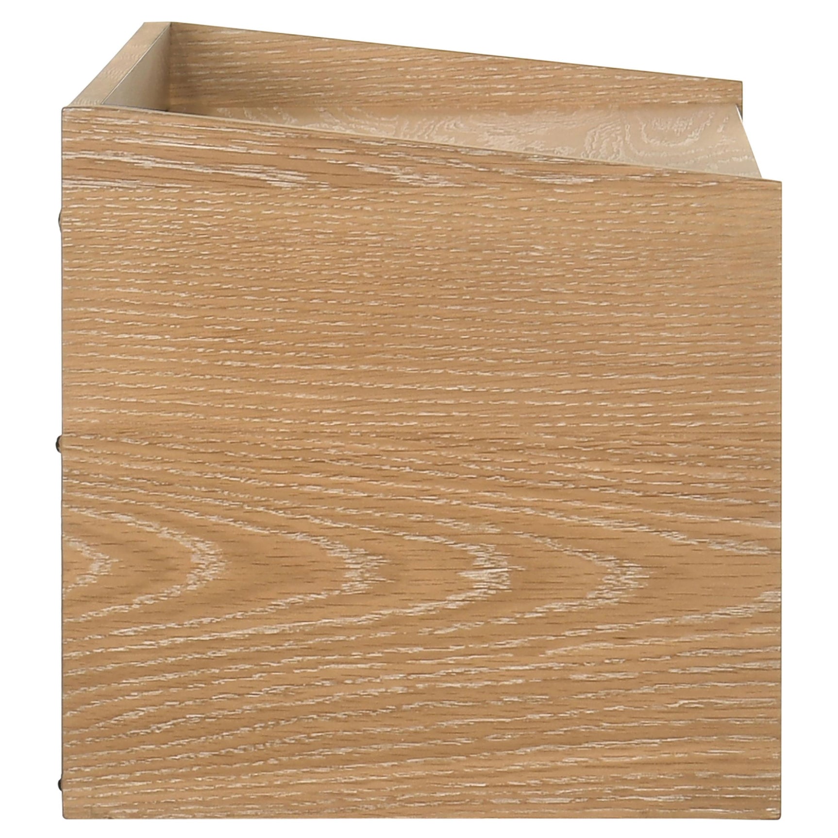 Front view showing cubby compartments on Fabian bookshelf bridge