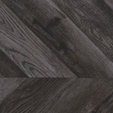 Grimma 4-Shelf Bookcase Rustic Grey Herringbone assembled view