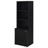 Open shelving on Westpark bookcase