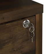 Overall height and depth view of a single bookcase unit