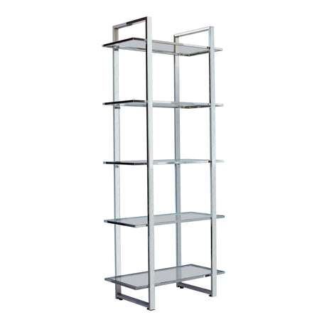 Hartford Glass Shelf Bookcase detail of shelves
