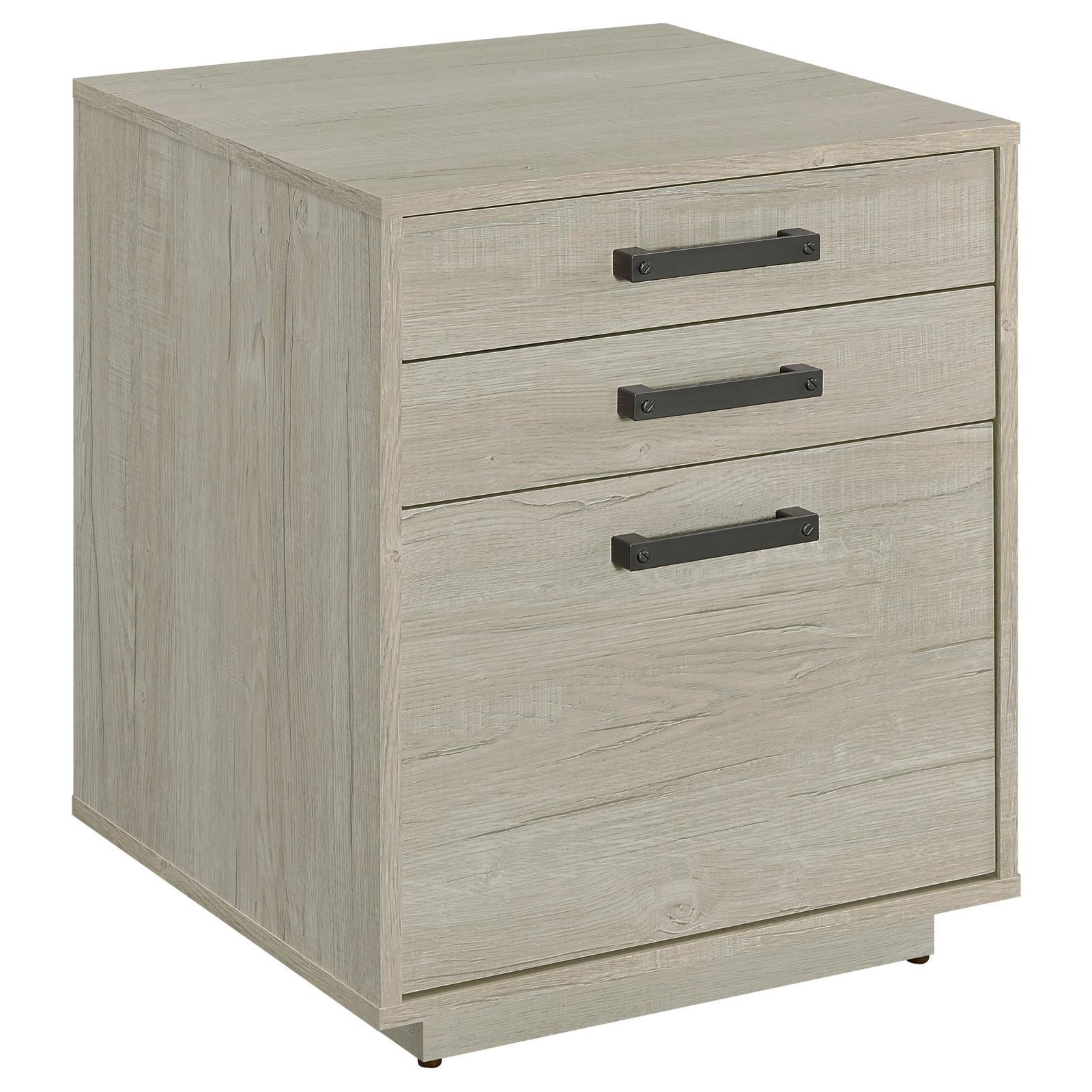 Loomis File Cabinet side view showing drawer handles