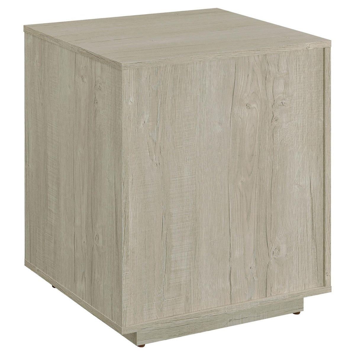 Caster wheels under the Loomis File Cabinet